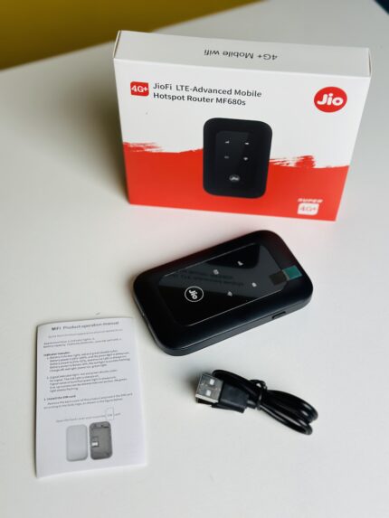 JIO 4G LTE MF680s Mobile WiFi Hotspot Portable Router-Black