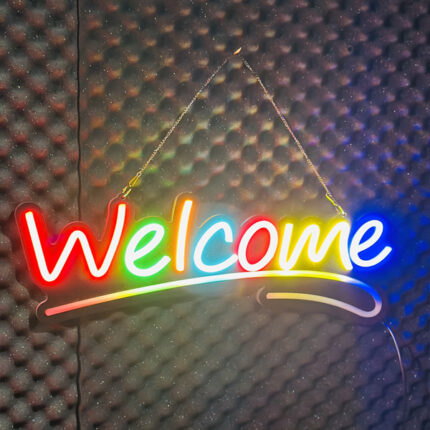 GearUP WELCOME10 Neon Sign For Greetings at Shop, Restaurant , Pharmacy, Cafe