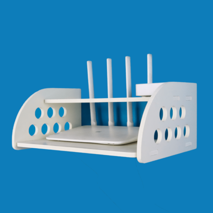 Router Stand – Round Cut New Design – White Color